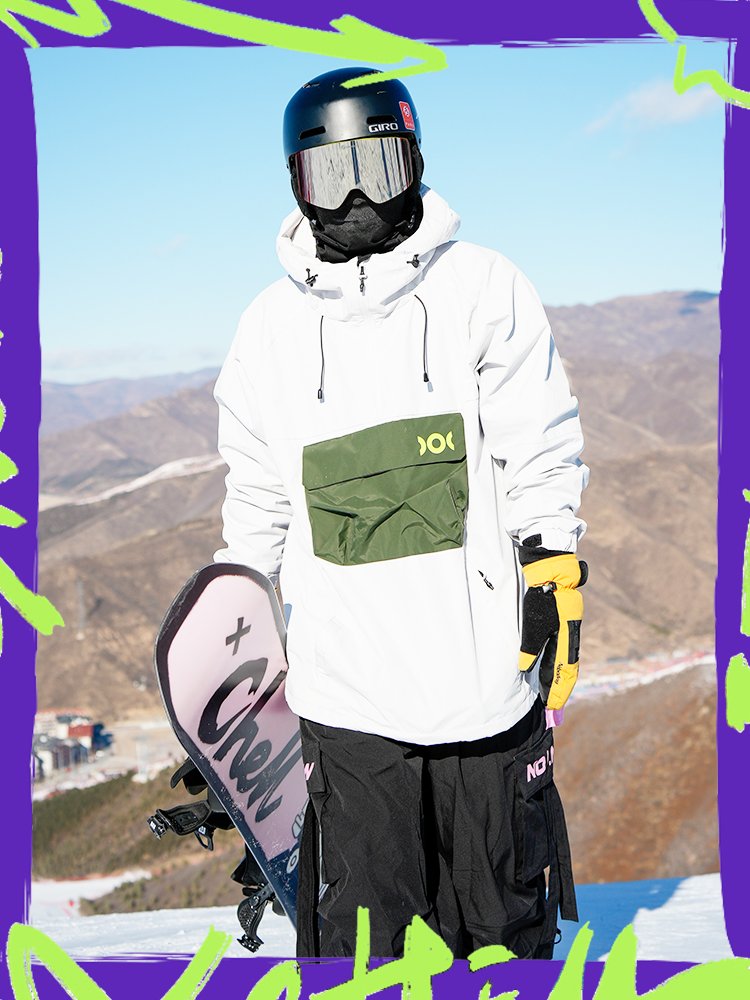 XChell ski suit, 24 new waterproof suit, windproof suit, hoodie, and half-open jacket gloves