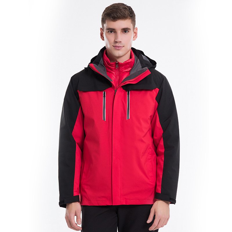 Two pairs of the same for men and women in a new, extra-trucking, wind-proof, water-skiing suit