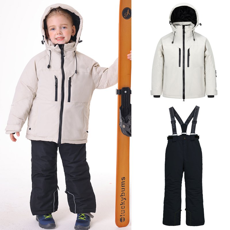 A new 2024 child ski suit with a heavy waterproof and windproof male and female professional ski pants