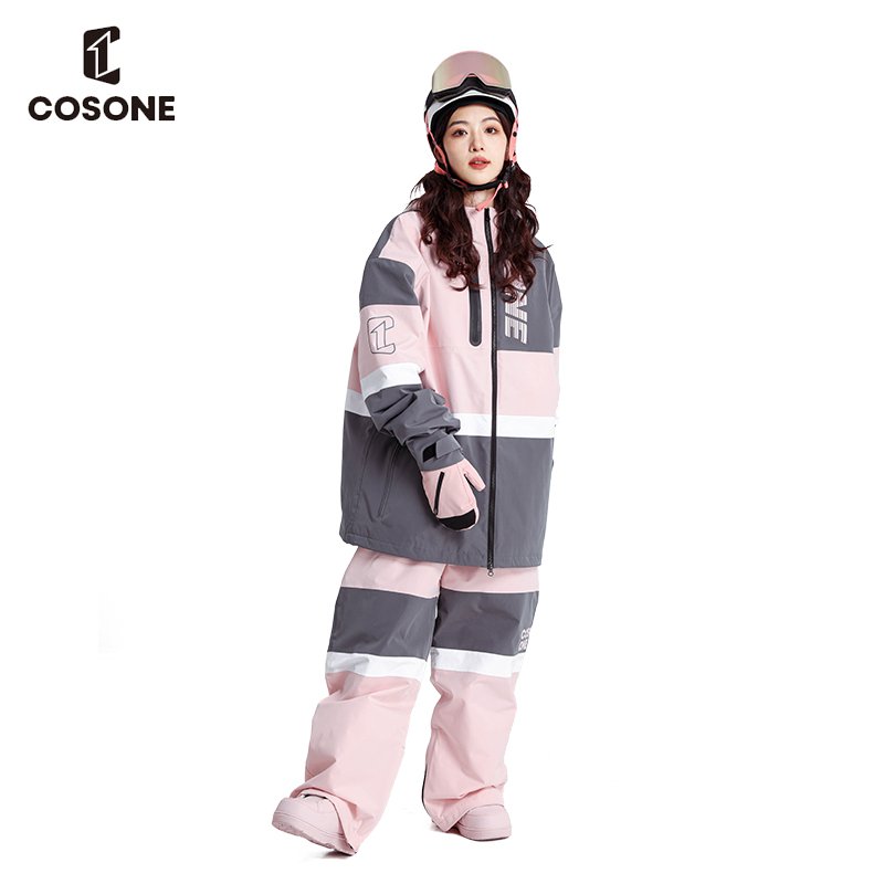 A NEW COSONE23 SKI SUIT FOR BOTH MEN AND WOMEN, WINDPROOF AND WARM SKIS, AND A WINTER SKI SUIT FOR COUPLES