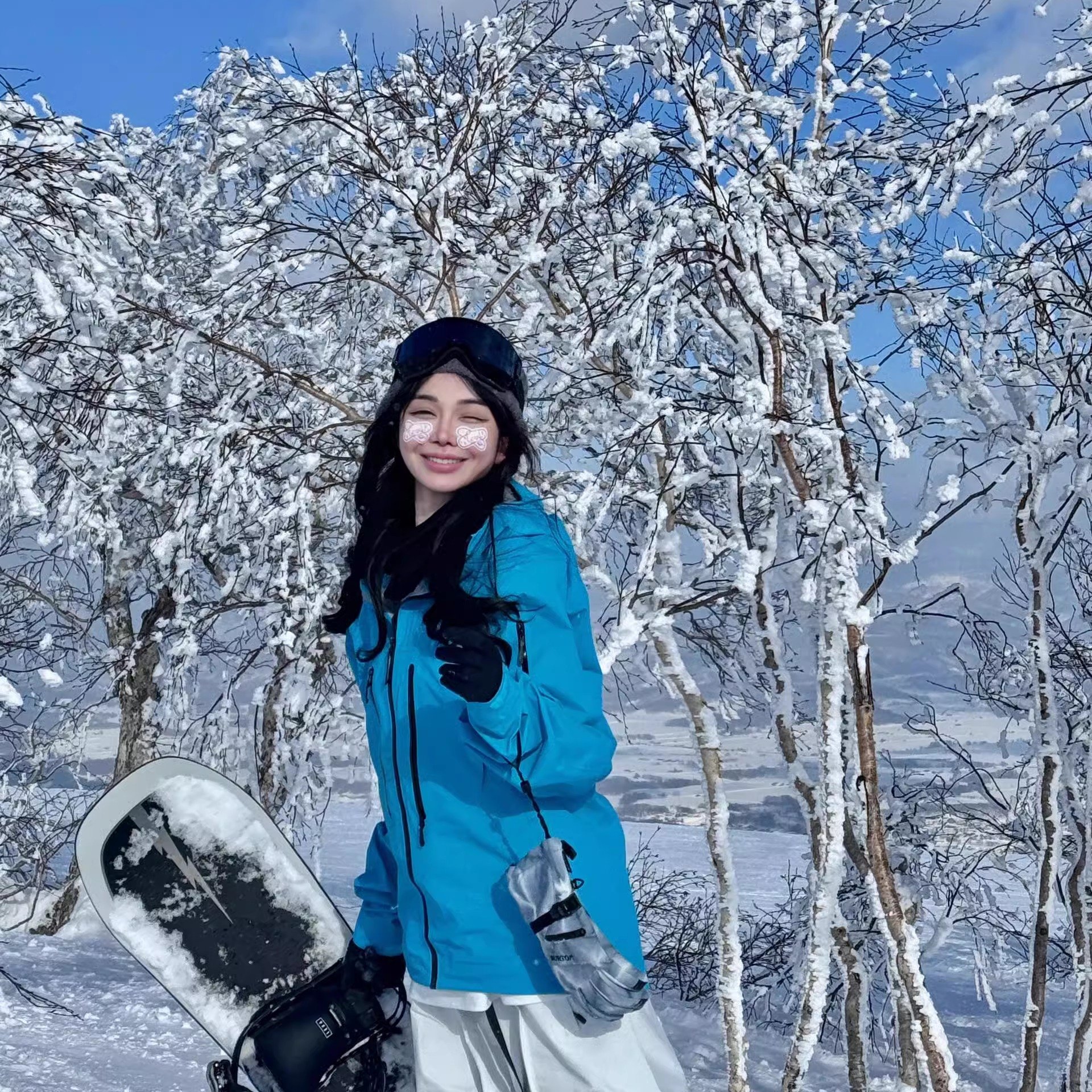 A blue-coloured, U.S.-style redjacket, 2024 autumn winter, thicker windproof, waterproof, hilly ski suit
