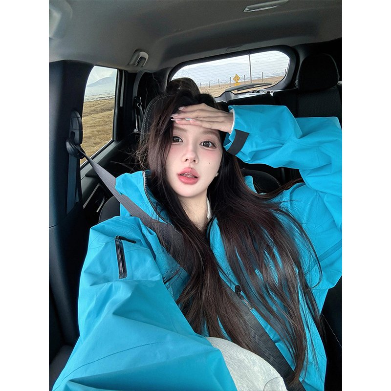 A blue-coloured, U.S.-style redjacket, 2024 autumn winter, thicker windproof, waterproof, hilly ski suit