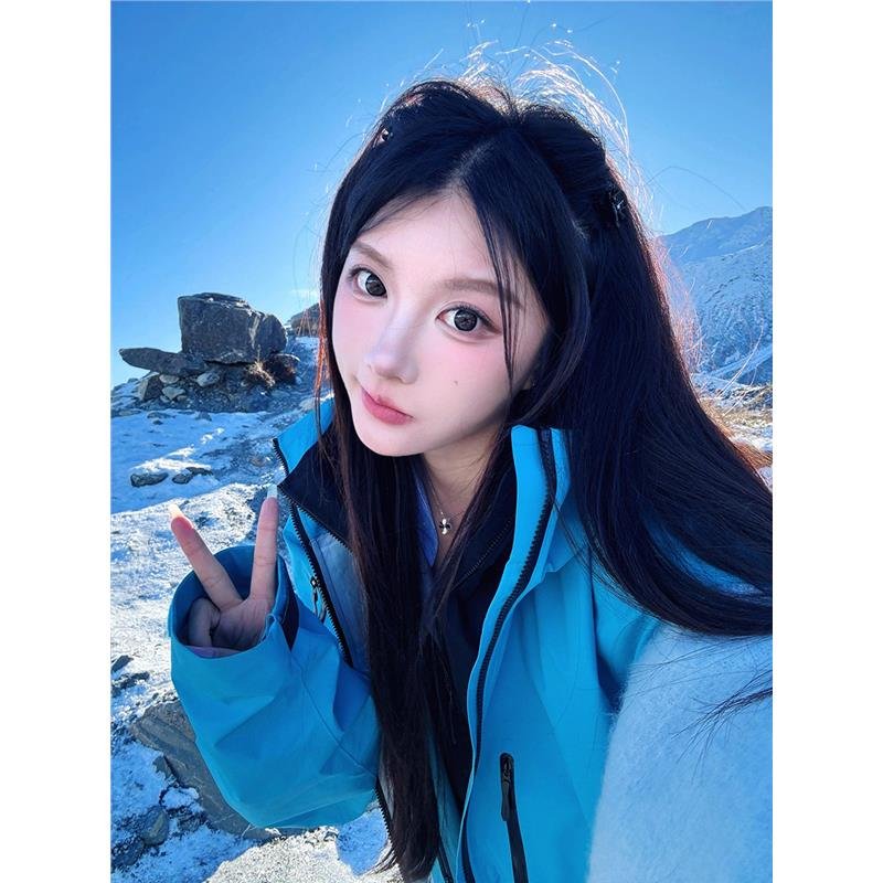 A blue-coloured, U.S.-style redjacket, 2024 autumn winter, thicker windproof, waterproof, hilly ski suit