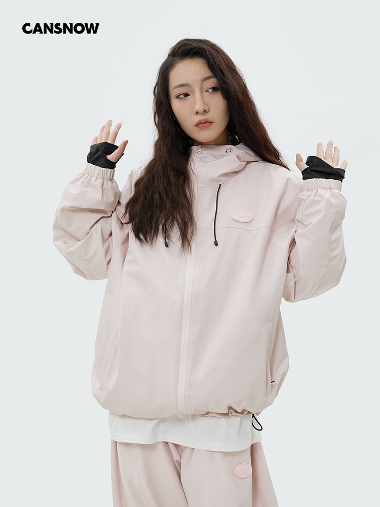 CANSNOW CANNED SKIED MORANDI PINK SKI SUIT WITH FULL VOLTAGE, WATERPROOF, WINDPROOF AND WARM FOR WOMEN