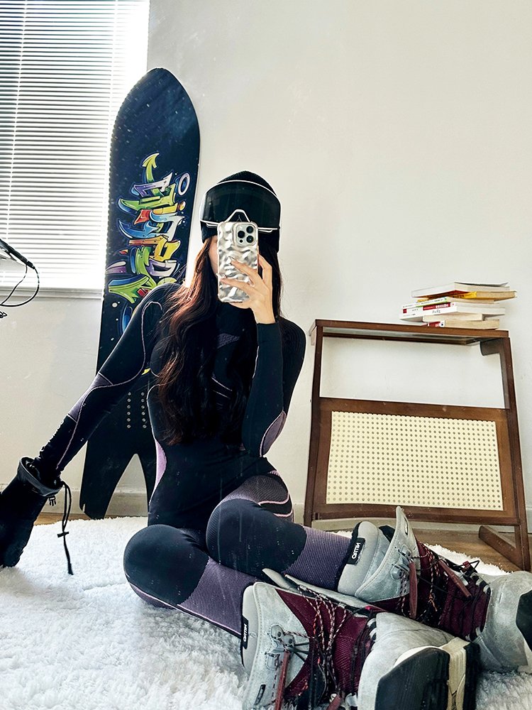 Ski-ski-ski-skin-skin-skin-skin-skin-skin-skin-ski suit for women and men sweat-skinned sports