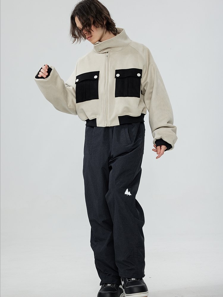 zenventure white original design for a short-term high waist repair pilot's jacket ski suit