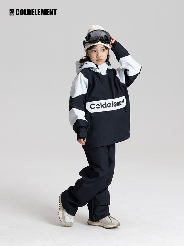 Coldelement child skiing suit, male and female hoodie, cold-resistant ski equipment