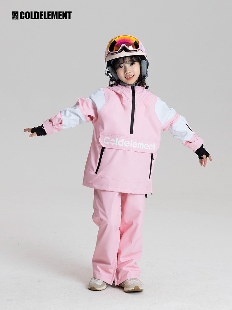 Coldelement child skiing suit, male and female hoodie, cold-resistant ski equipment
