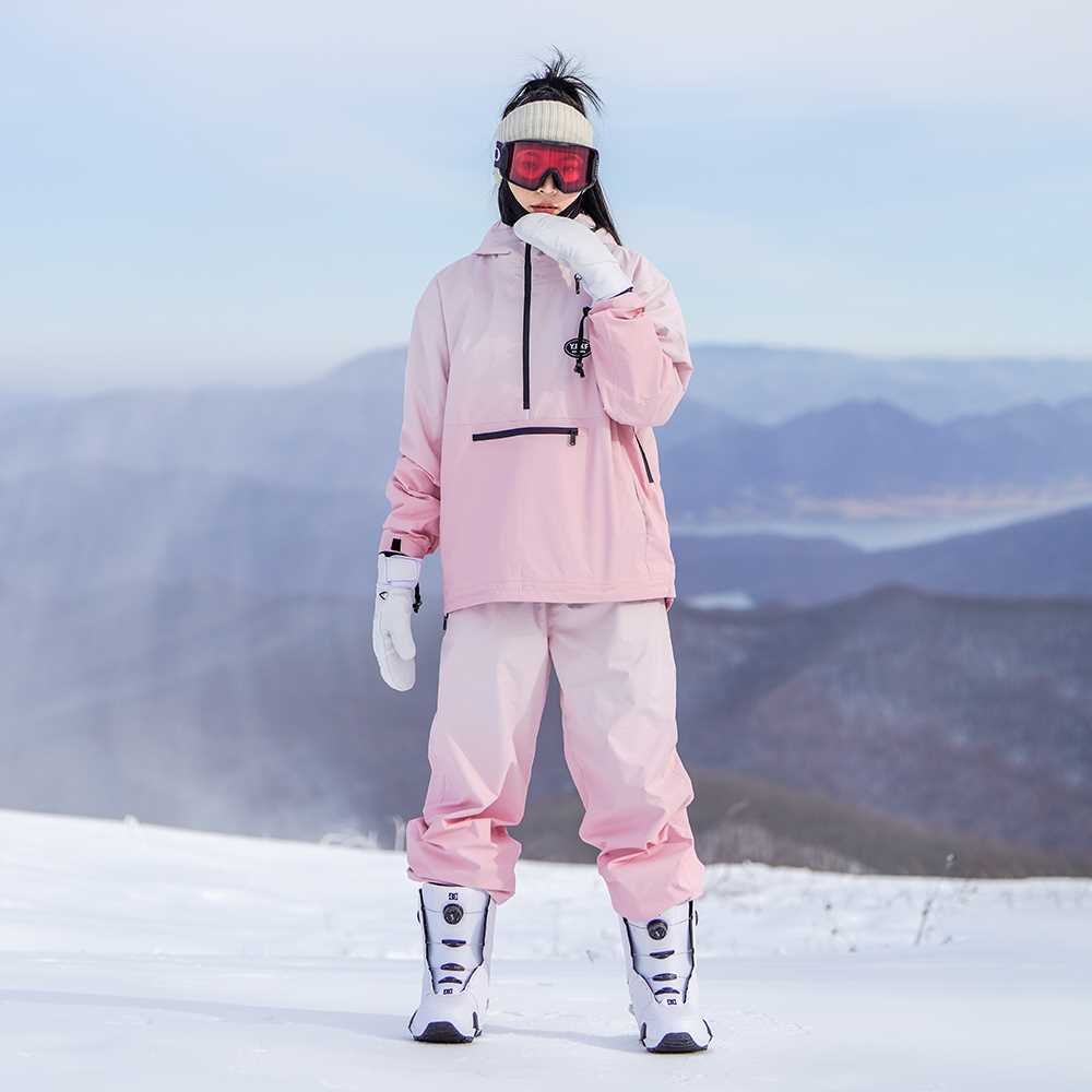 YFKF NEW SKI SUIT, DOUBLE-SKINNED, WIND-PROOF AND WATER-SKIP-PANTS SUIT, WARM BY GRINDING