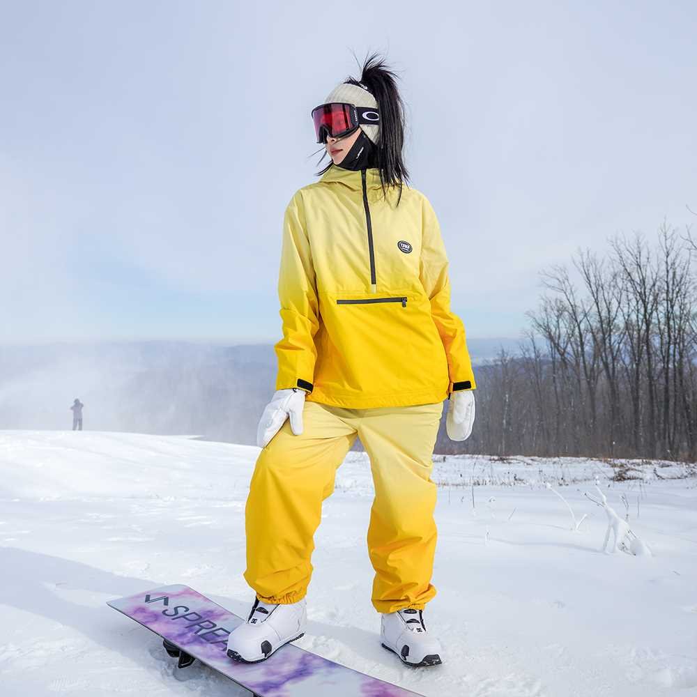 YFKF NEW SKI SUIT, DOUBLE-SKINNED, WIND-PROOF AND WATER-SKIP-PANTS SUIT, WARM BY GRINDING