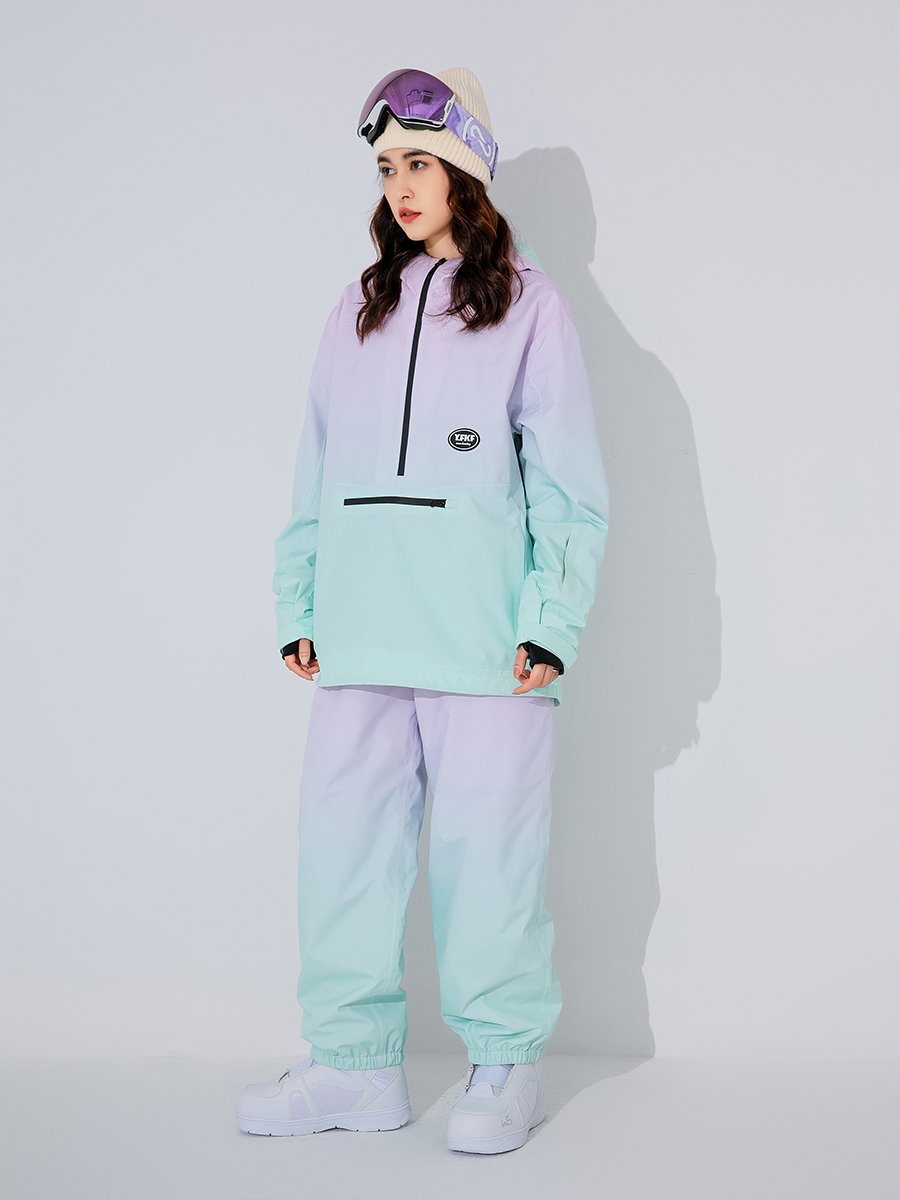 23/24 YFKF NEW SKI SUIT FOR WOMEN IN WINTER, WIND-PROOF AND WATER-PROOF SINGLE-BOARD SNOW SUIT WITH FULL-COMFORT GLUE