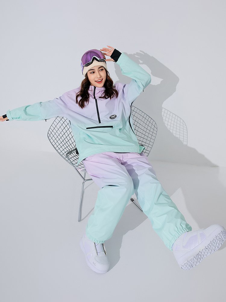 23/24 YFKF NEW SKI SUIT FOR WOMEN IN WINTER, WIND-PROOF AND WATER-PROOF SINGLE-BOARD SNOW SUIT WITH FULL-COMFORT GLUE