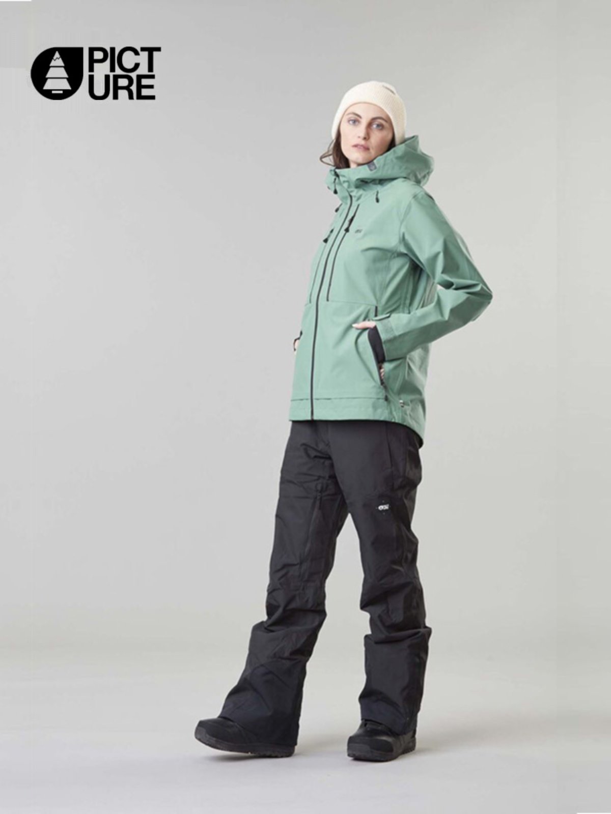 French Picture ski suit 3L free-air-air-proof hard-shell-proof, air-proof, snow-skissing suit 2223