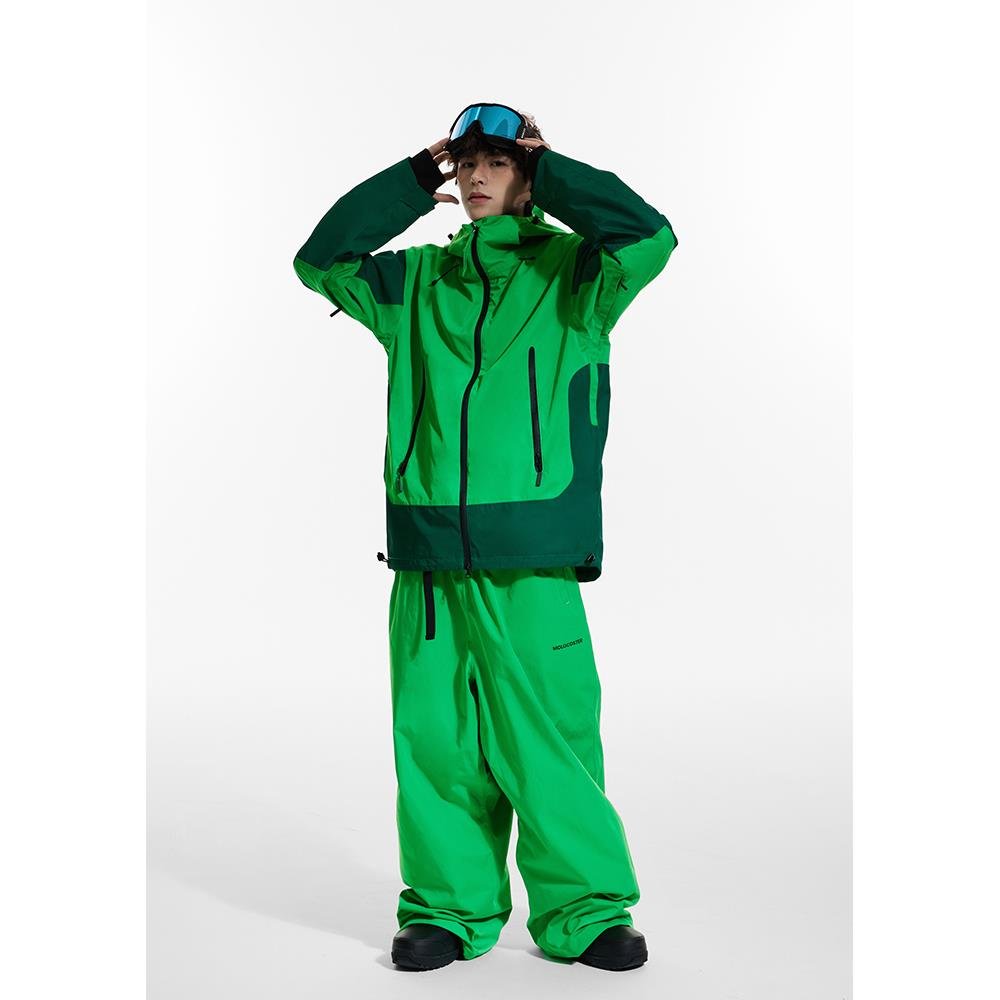 Molocoster's new, fully pressurized ski suit, single-board water-proofing, man and woman