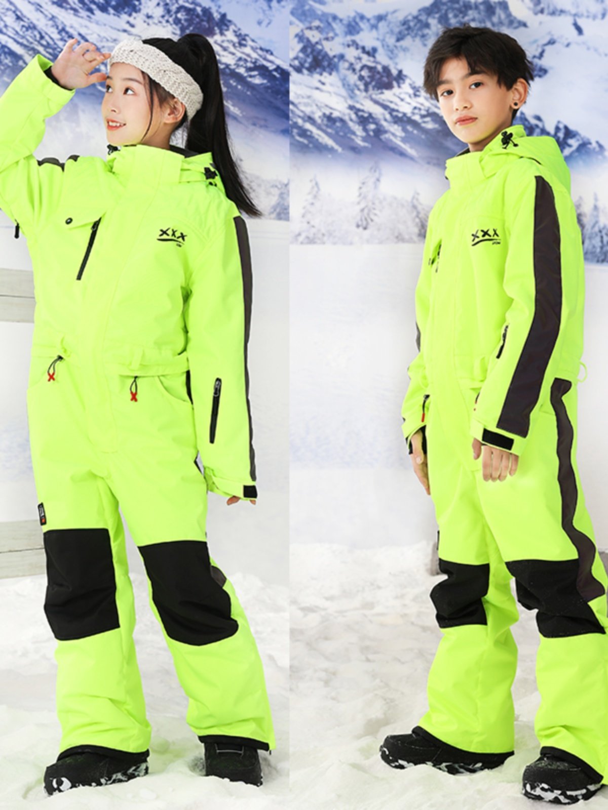 XXXsnow new XXXsnow with cotton children's skiing suit and SWAT children's waterproof 15K ski clothes, men and women