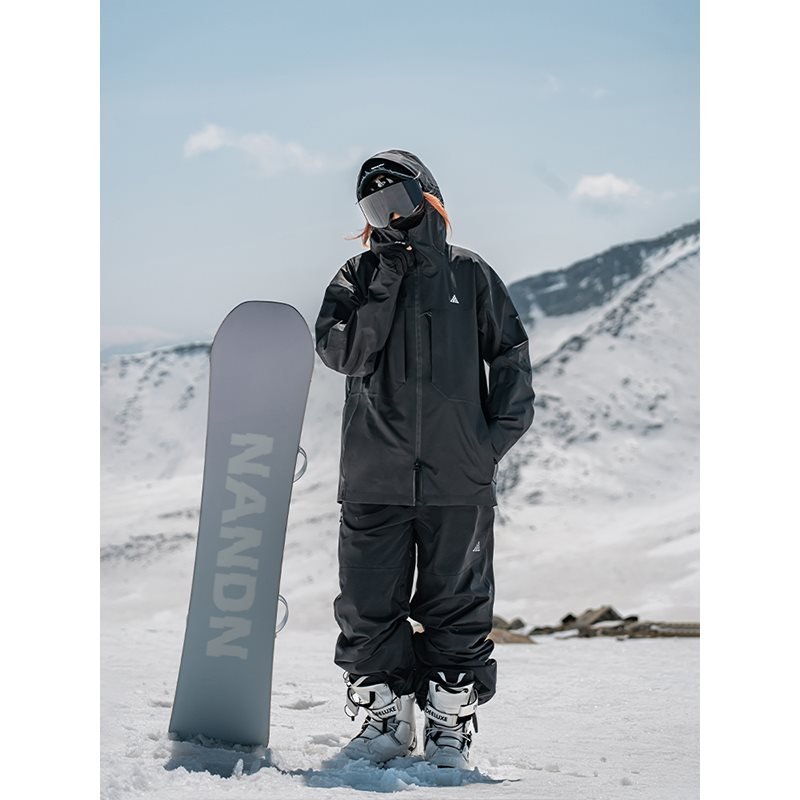 NAN 3L SKI GIRL'S DOUBLE-BOARD SKI JACKET, 2023 NEW AMERICAN-STYLE MAN'S SUIT