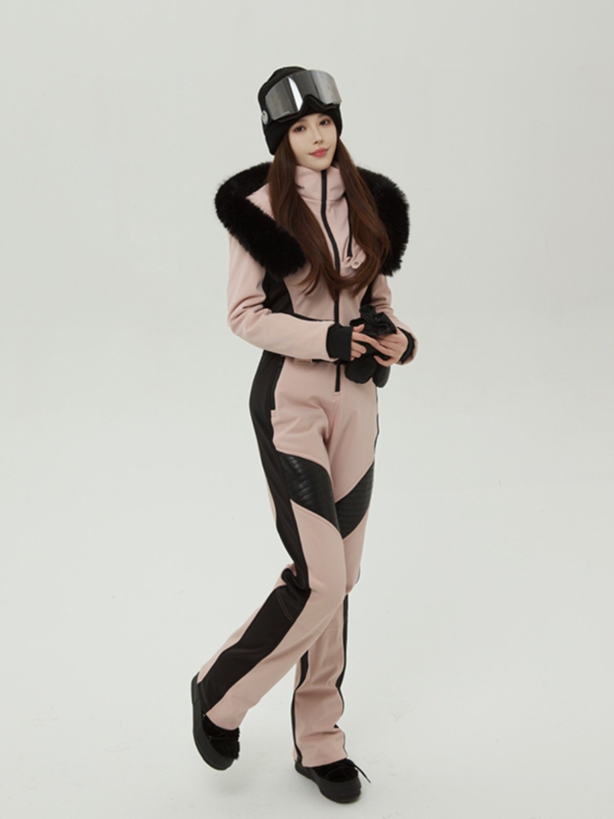 QCSKI'S BIG EYE-SIGHTING, COLOR-SKINNED SKATING SUIT FOR A GIRL WITH 2023 NEW WINTER SNOWSUITS, DOUBLE-SLABS THICKER