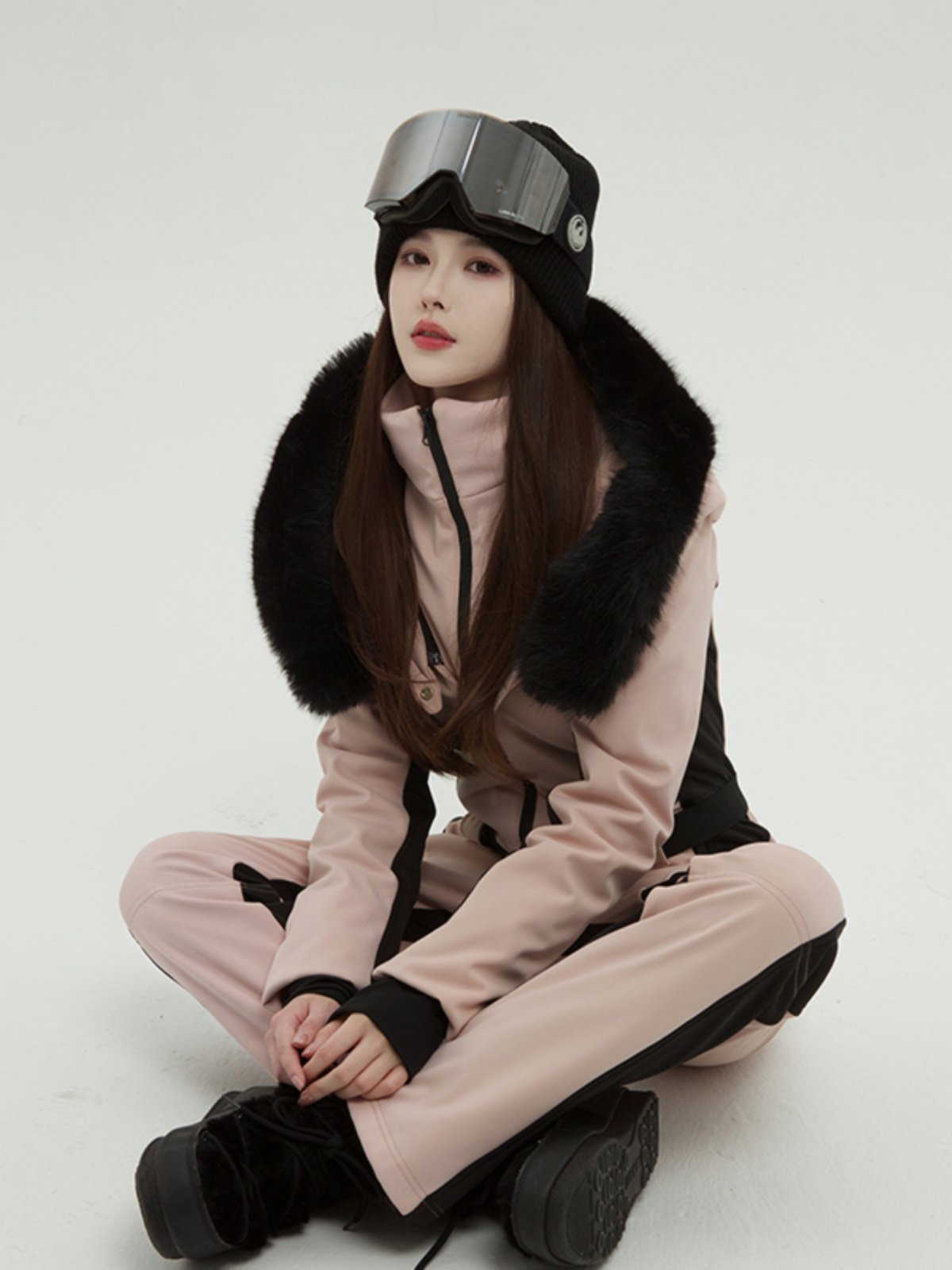 QCSKI'S BIG EYE-SIGHTING, COLOR-SKINNED SKATING SUIT FOR A GIRL WITH 2023 NEW WINTER SNOWSUITS, DOUBLE-SLABS THICKER
