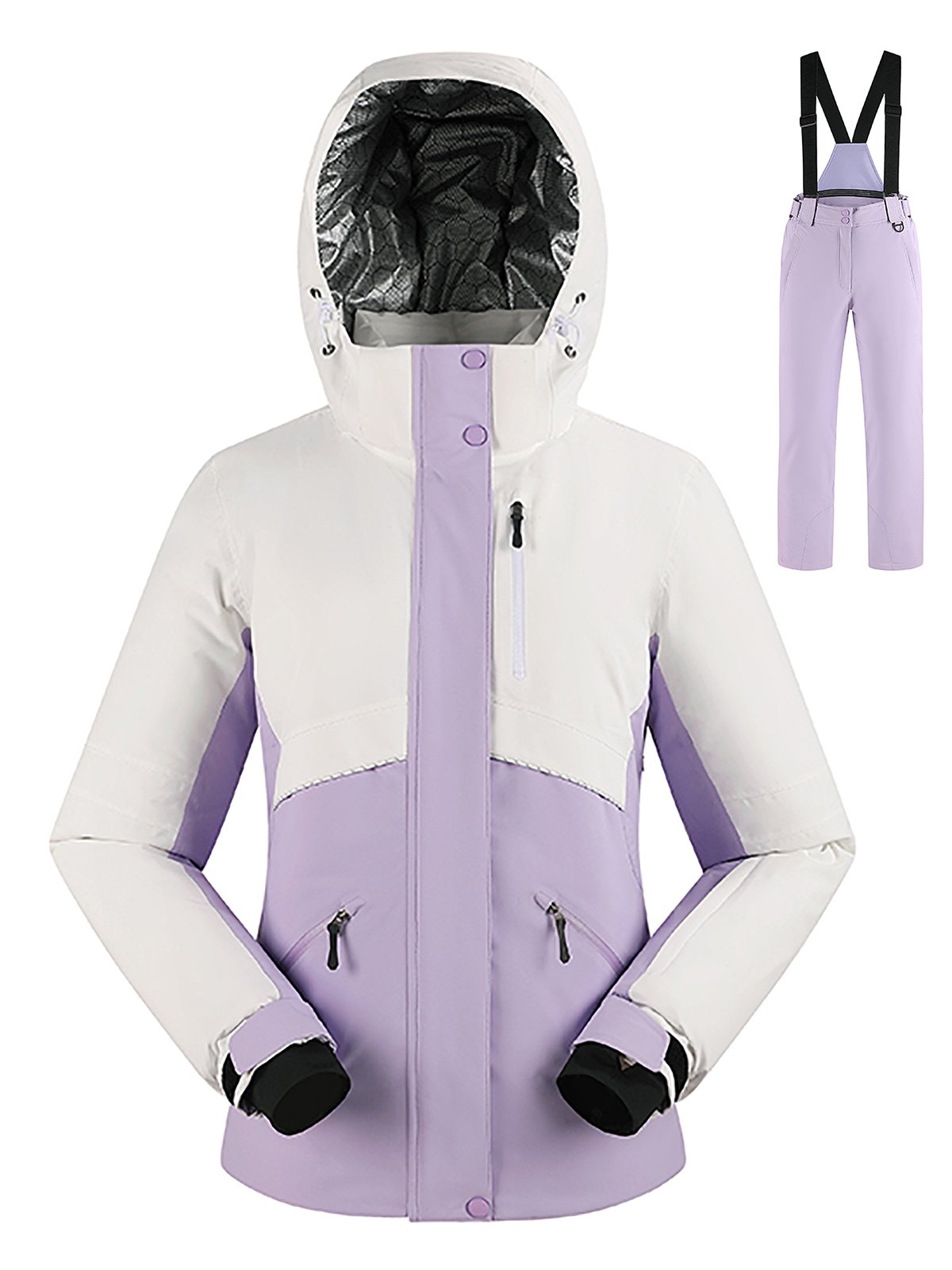 New ski suit, male windproof, waterproof, double-plated Korean couple's tweezers