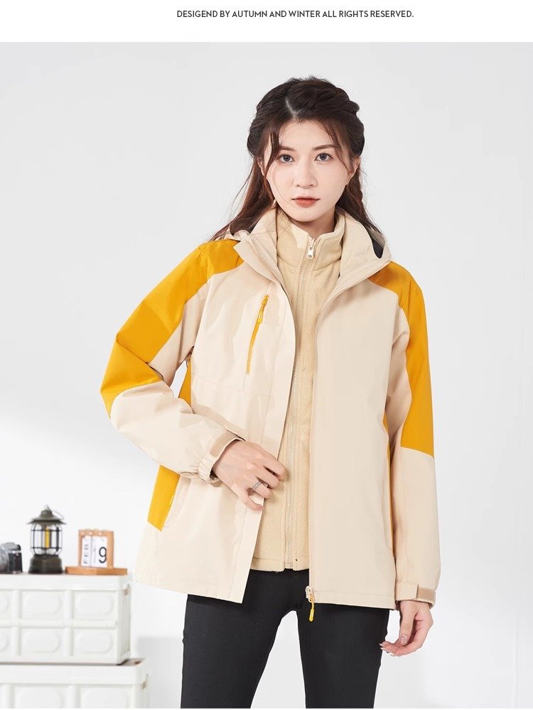 LuluIemon's winter exterior assault suit, three-and-a-half packs of thick, windproof, waterproof, mountain warm jackets