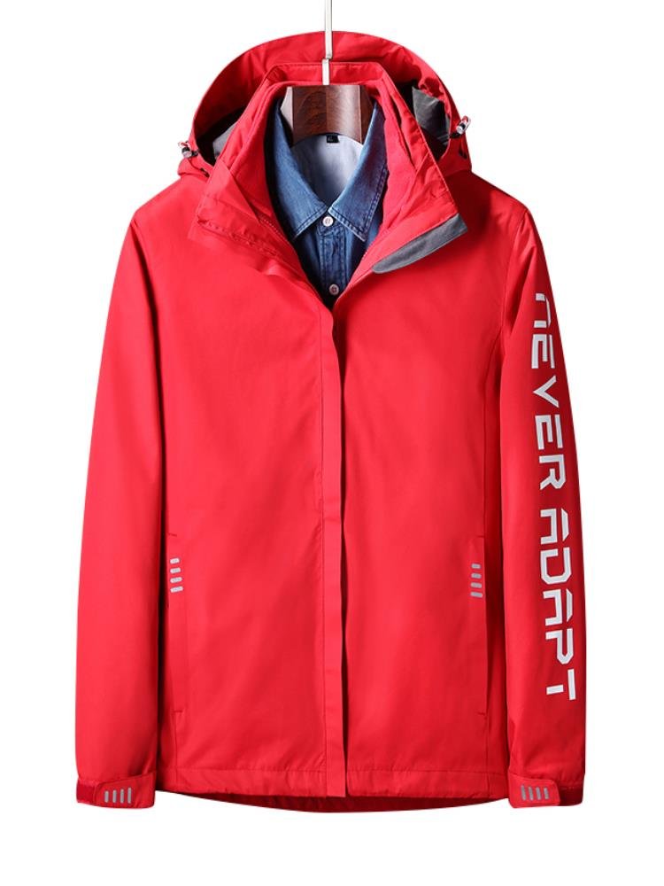 Jordan's exterior tweezers three times a winter tweezer, two sets of velvet and thick wind and water-proof clothes