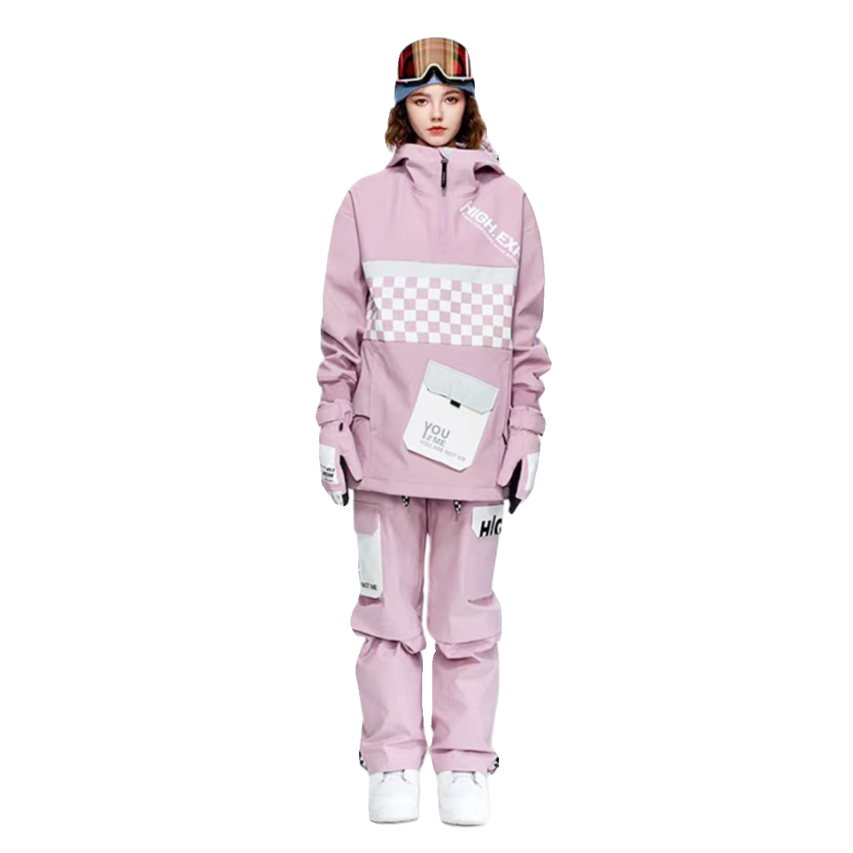 NORTH SLOPE TO HIGH THREE SKIS ON THE JUBILEE, WATER-PROTECTED AND COTTON-PROOF SUIT XS/S