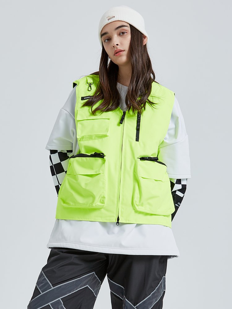New ski suit for men and women in ski clothes, one-on-one, double-skinned ski vests, waterproof and airproof ski equipment