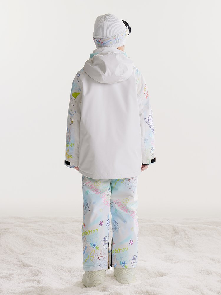 Coldelement child skiing suit for boys and girls on single floors plus a thick, warm, waterproof ski suit suit