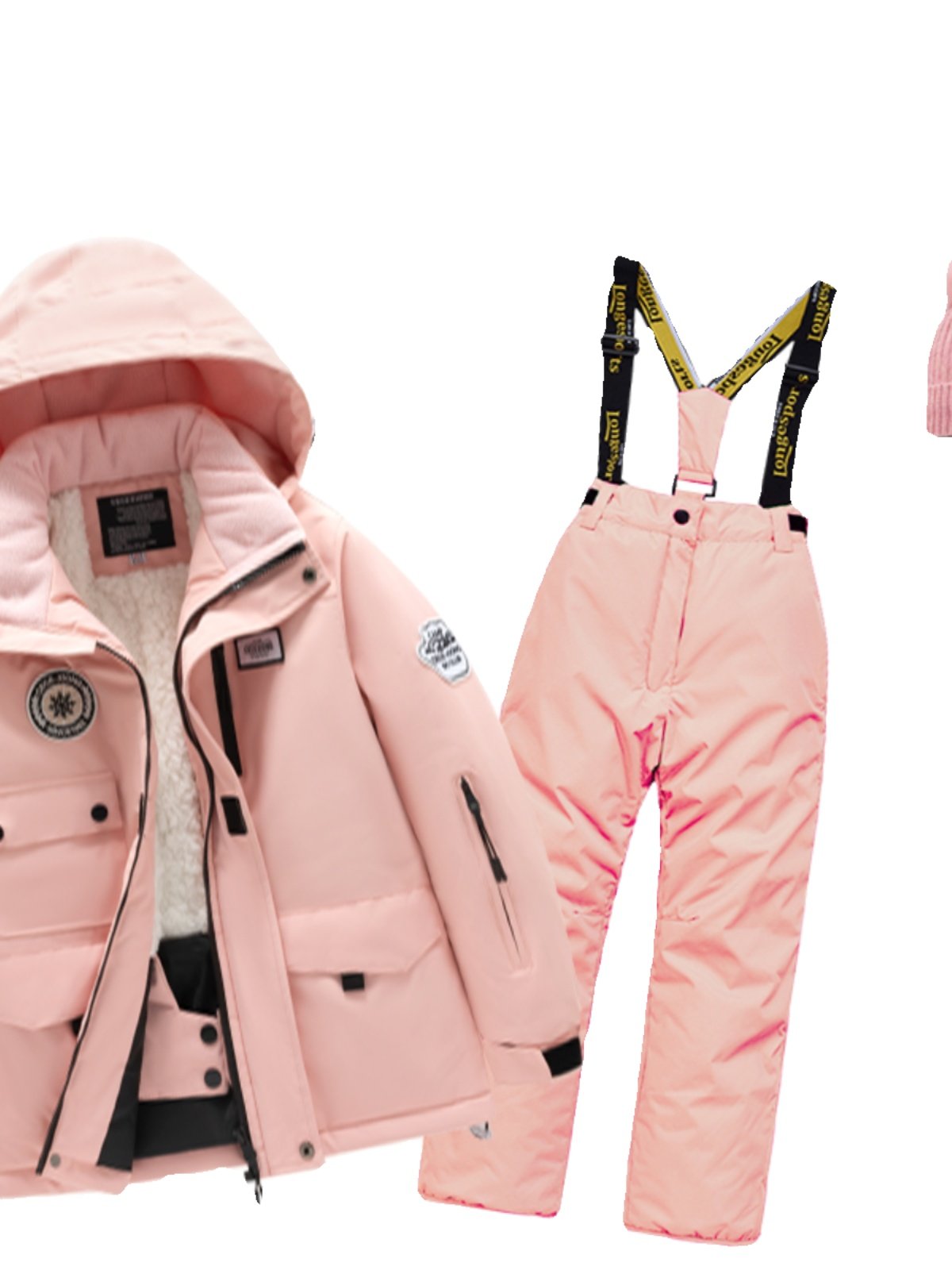 Korean children skiing suit with a new 2023 wind-proof ski suit for men and women in north-eastern skiing