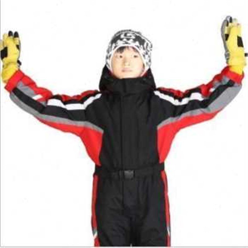 New Skisuits for boys and girls in junior high school with 180 velvet and thick warm and cold