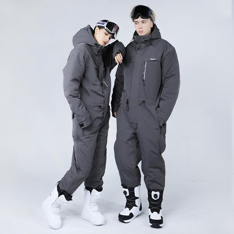 German outdoor skiing suit, winter cold-proof, male and female, combined with waterproof, windproof and warm and one-on-one cycling suit
