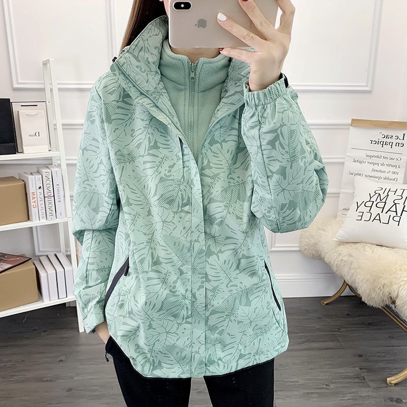 Nike's T-shirts, men and women, one or two sets of velvet, warm, windproof jackets for snowboarding