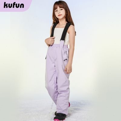 Children skiing suit with girls and boys in water-proof, wind-proof and snow-heated baby boy and boy single-board equipment