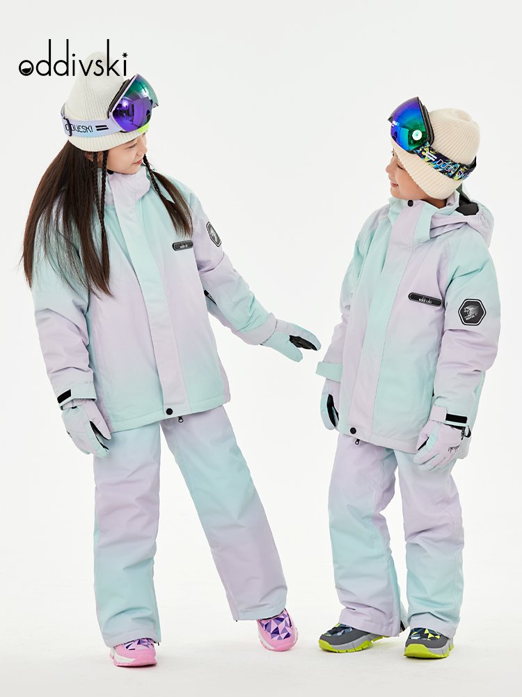 ODDIVSKI CHILD SKI SUIT FOR BOYS AND GIRLS WATER-RESISTANT HEATING AND SKI EQUIPMENT FOR VECT COMPLEX