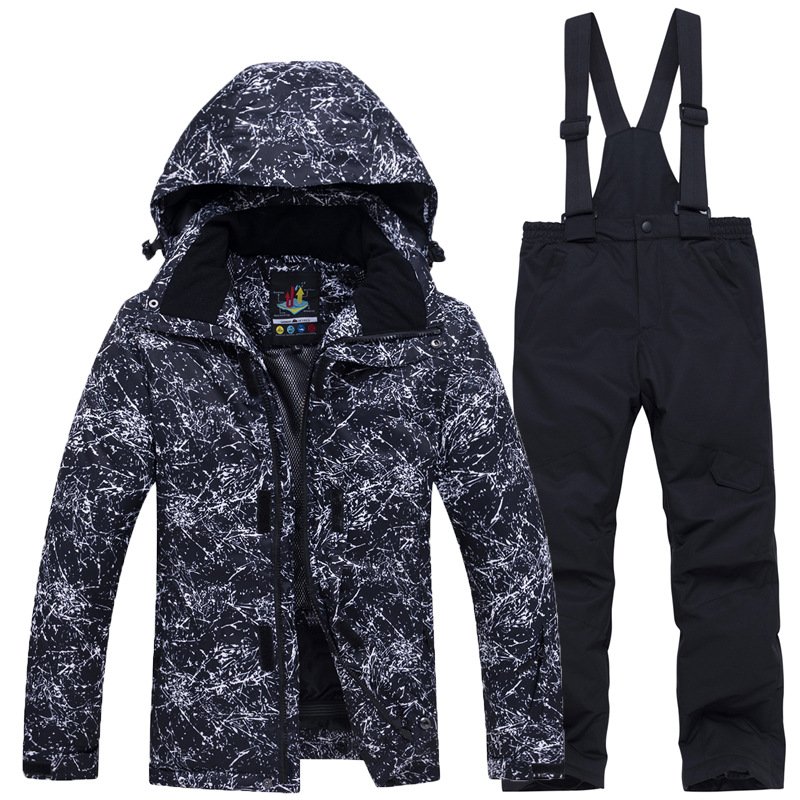 New child ski suit for girls with big boy coats with warm winter pants