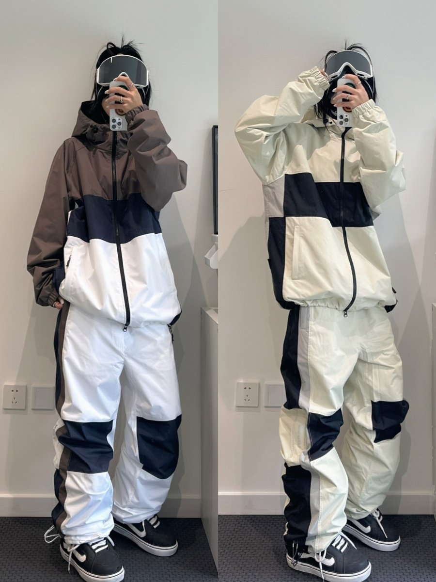 NEW KOREAN BSRABBIT-FREE SKI SUIT, DOUBLE-BOARD WATERPROOFING SUIT FOR MEN AND WOMEN