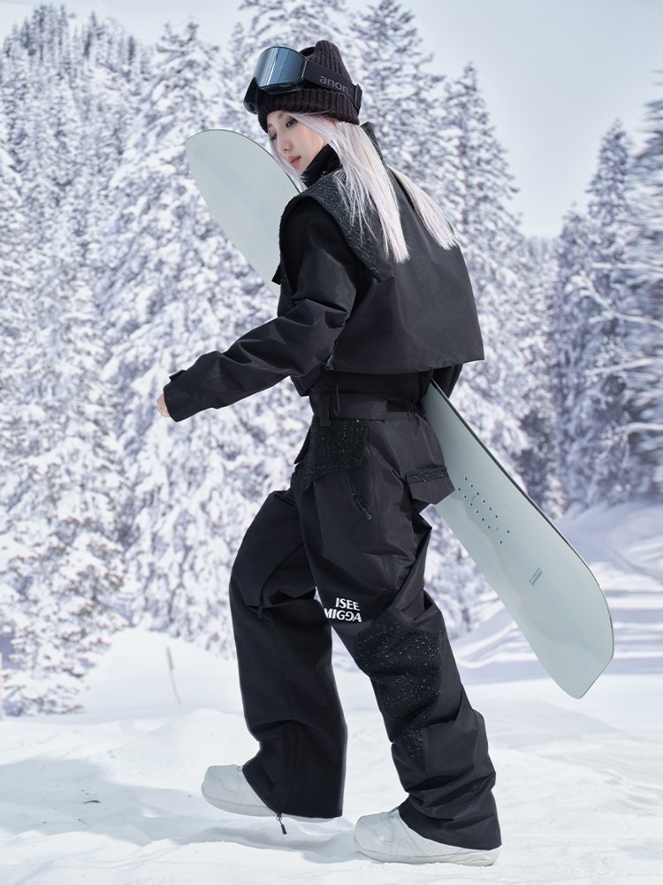 ISEEMIGGA NEW ONE-BOARD, DOUBLE-SKINNED SKI SUIT FOR WINTER