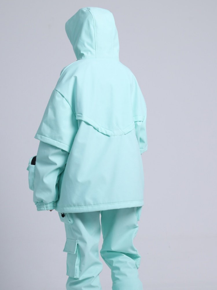 Picking up a leak, a ski jacket, a waterproof, windproof, one-on-one, two-skinned, winter ski