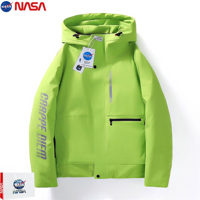 NASA's triple-ski-ski-skin-skin-skin jacket, 2024 new, custom-made, autumn-winner print logo