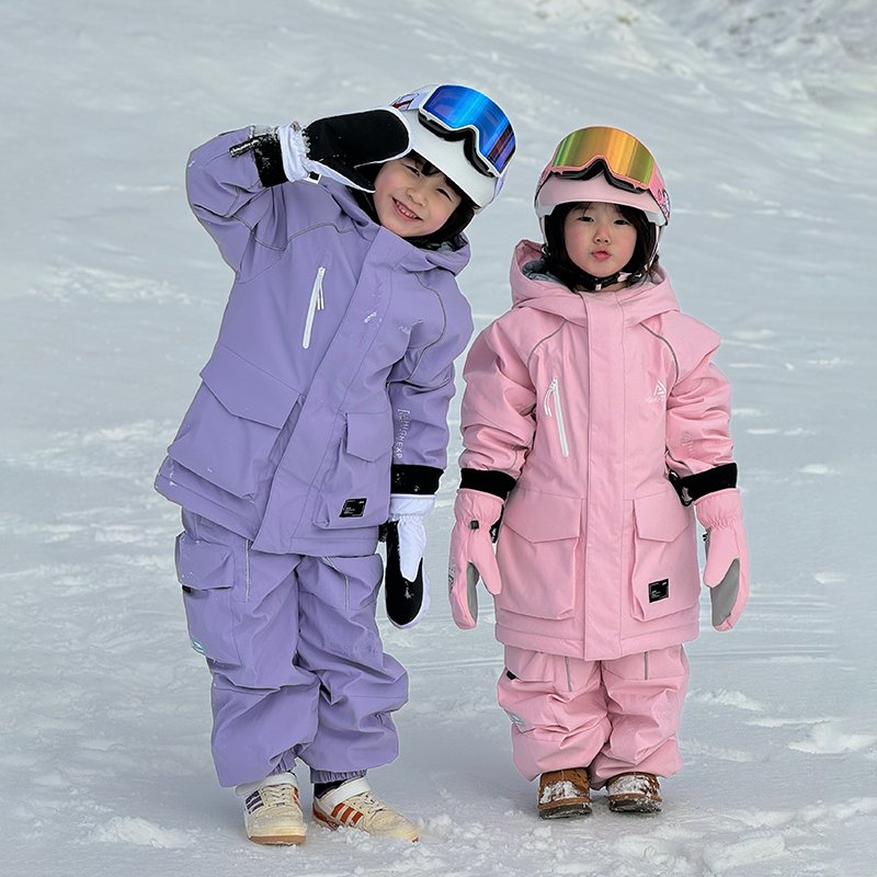 Children ' s ski suits warm and wind-proof and winter-long double-skinned suit for boys and girls