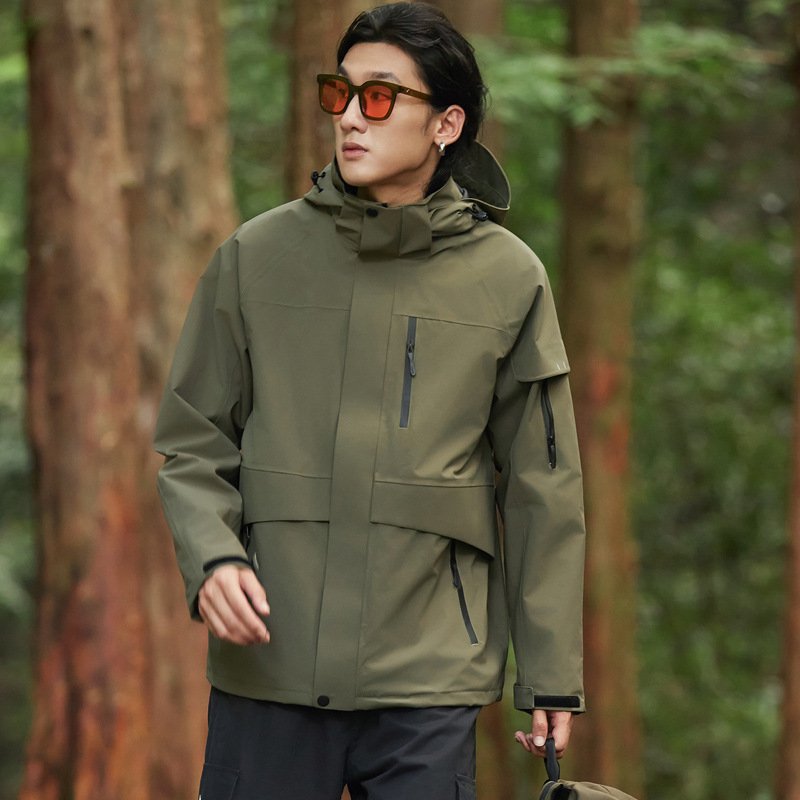2024 high-end sub-machine men and women with anti-virus water-to-scrambling suits can be removed from warm air-to-air ski suits