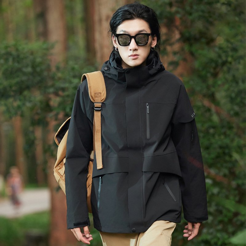 2024 high-end sub-machine men and women with anti-virus water-to-scrambling suits can be removed from warm air-to-air ski suits