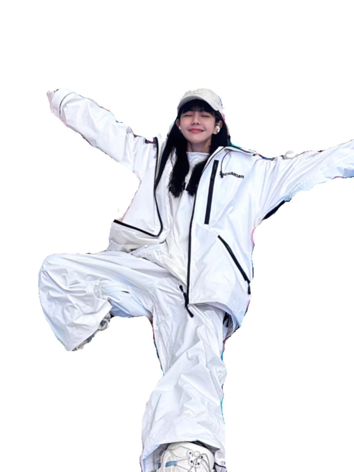 HARBIN-HAHA SKI SUIT LEASE ZACHARIAH ONE-SHOULDER SKI SUIT BACKPACK M