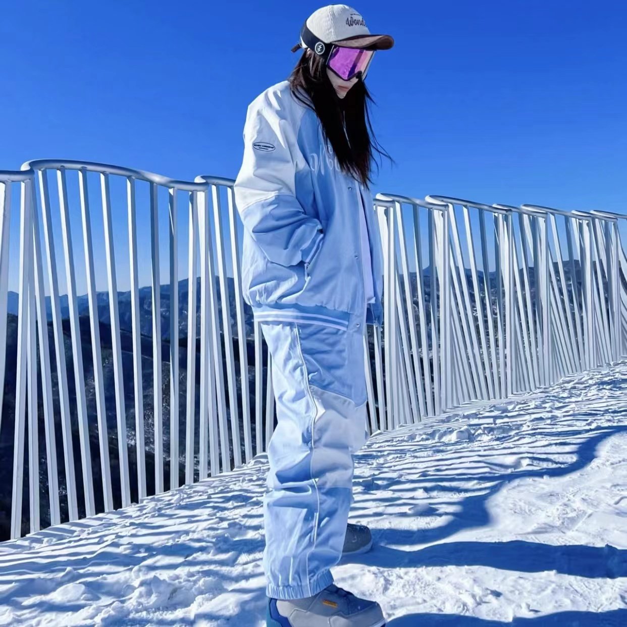 Sevenweekend single-board baseball skating suit