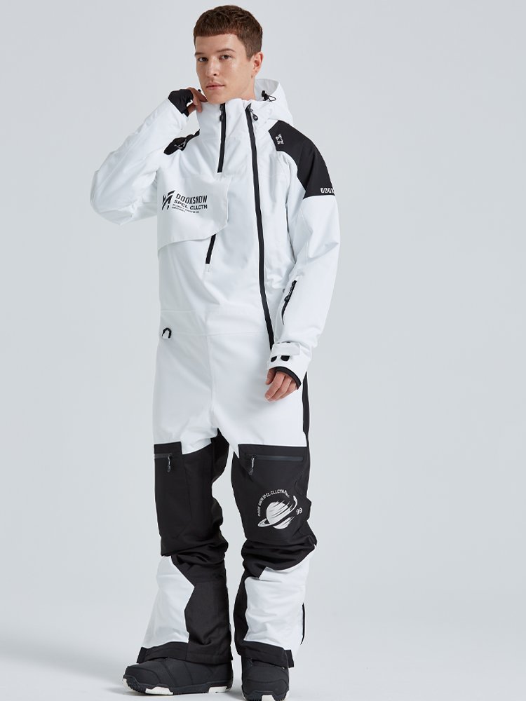An outdoor waterproof and windproof ski suit for women in ski suits