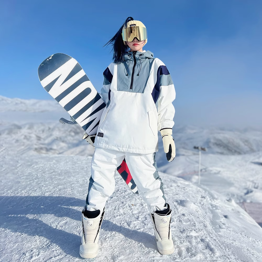 New man and woman skiing suit hip-hop Harun, waterproof and windproof and thick, warm ski suit suit