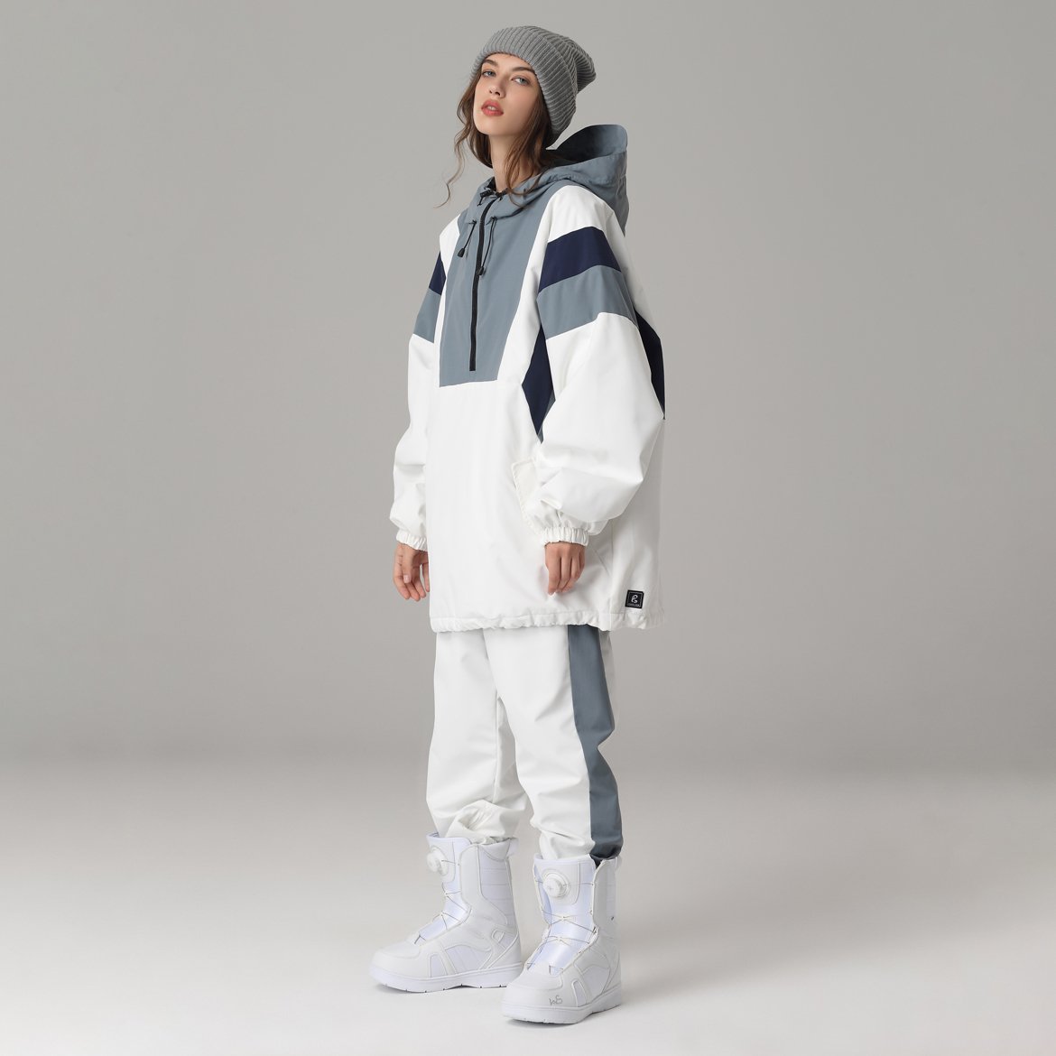 New man and woman skiing suit hip-hop Harun, waterproof and windproof and thick, warm ski suit suit