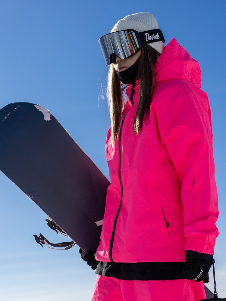 APVCX SKI SUIT, PINK OUTDOOR COAT, DOUBLE-BOARD SKATING, MALE AND FEMALE