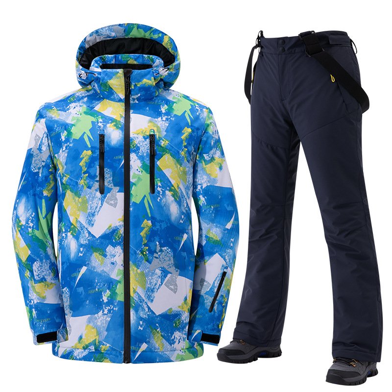 New ski suit, warmer and warmer for men in the open, wind-proof and grinding