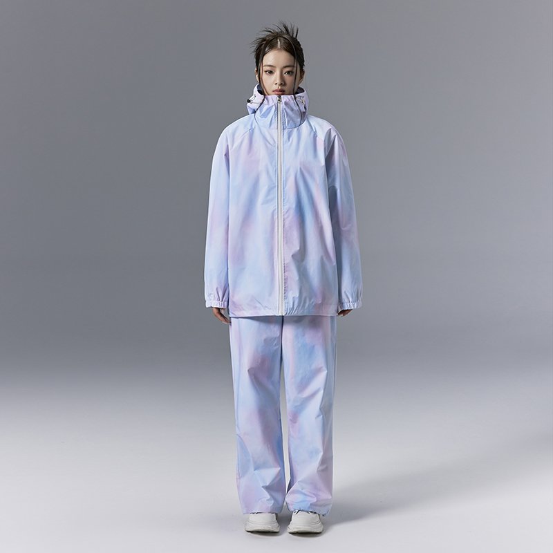 1983snow2223 single-plained park brushing rainbow-resistant ski suit for men and women